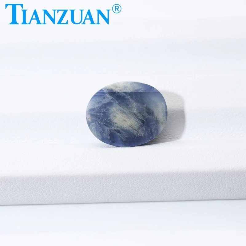 Natural Sapphire Blue Color Oval Shape Cabochon Cut Natural Corundum Heated Sapphire Loose Gem Stone with GRC Certified