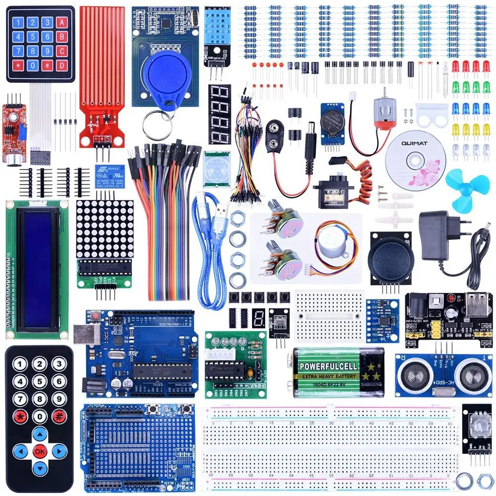 Project Complete Ultimate Starter Kit Compatitable with ArduinoIDE Development Board Expansion Board LCD1602 for HC-SR501