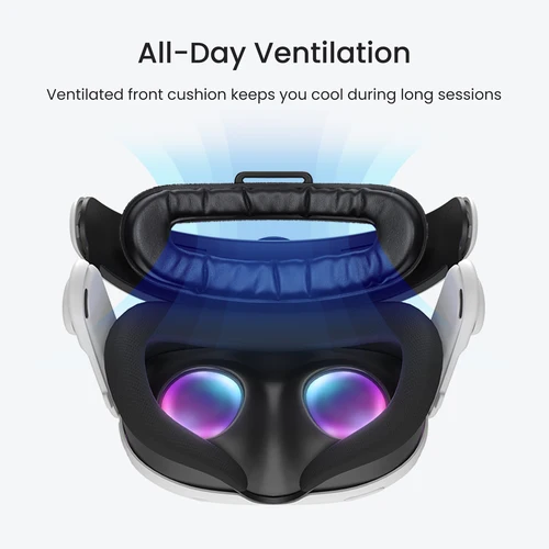 Imagen 2 del producto KIWI design H4 Comfort Correa para la cabeza compatible con Quest 3/Quest 3S Correa para la cabeza liviana sin batería