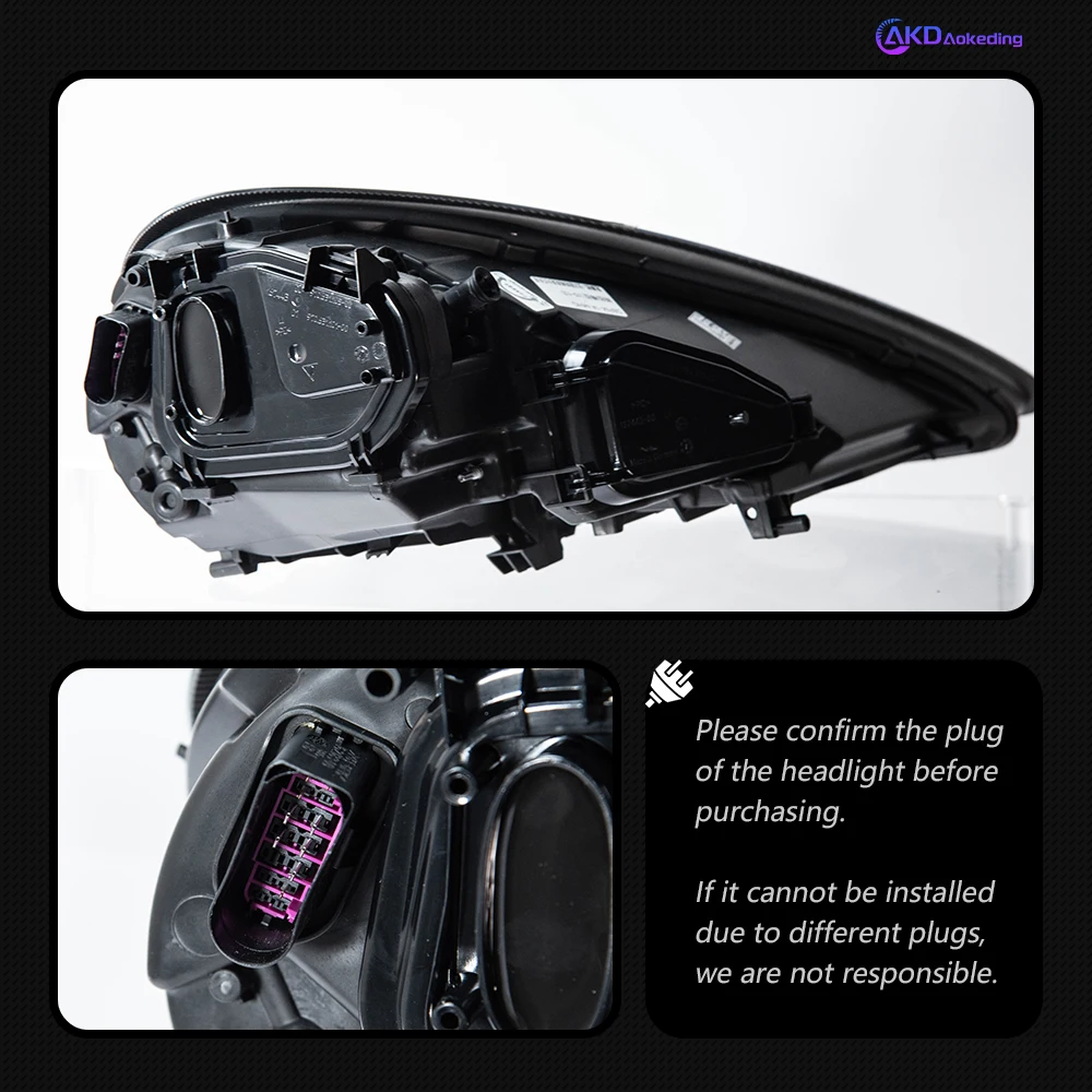 

AKD Car Styling for Porsche Panamera 970 Headlights 2010-2013 970.1 LED Headlight Projector Lens DRL Head Lamp Auto Accessories