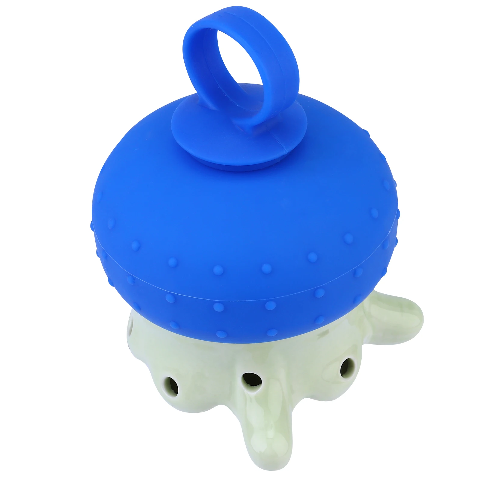 

Ceramic Moxibustion Pot Durable Practical Non Slip Silicone Portable Home Spa Moxa Cup Massage Tool Acupuncture Points