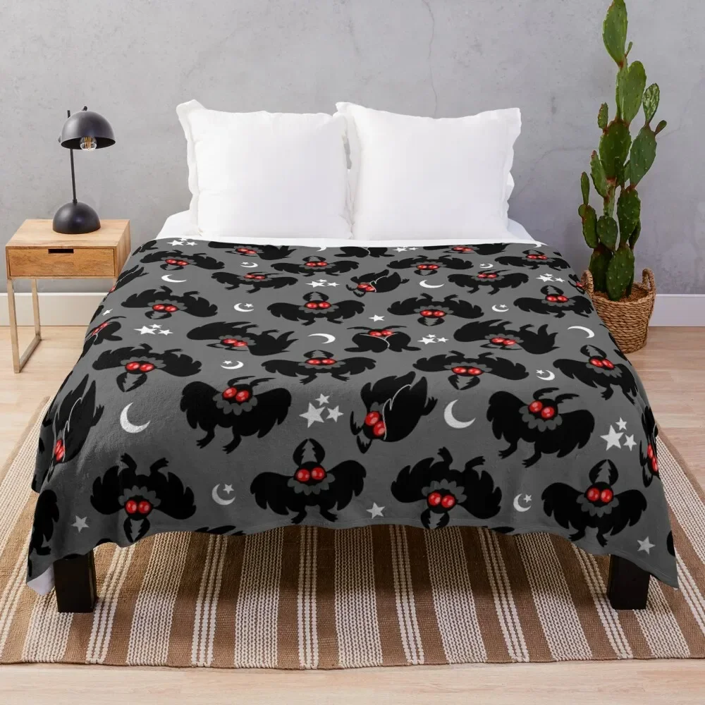 

Cute Cryptids - Mothman Pattern Throw Blanket Luxury Throw Personalized Gift Decorative Sofa cosplay anime Blankets