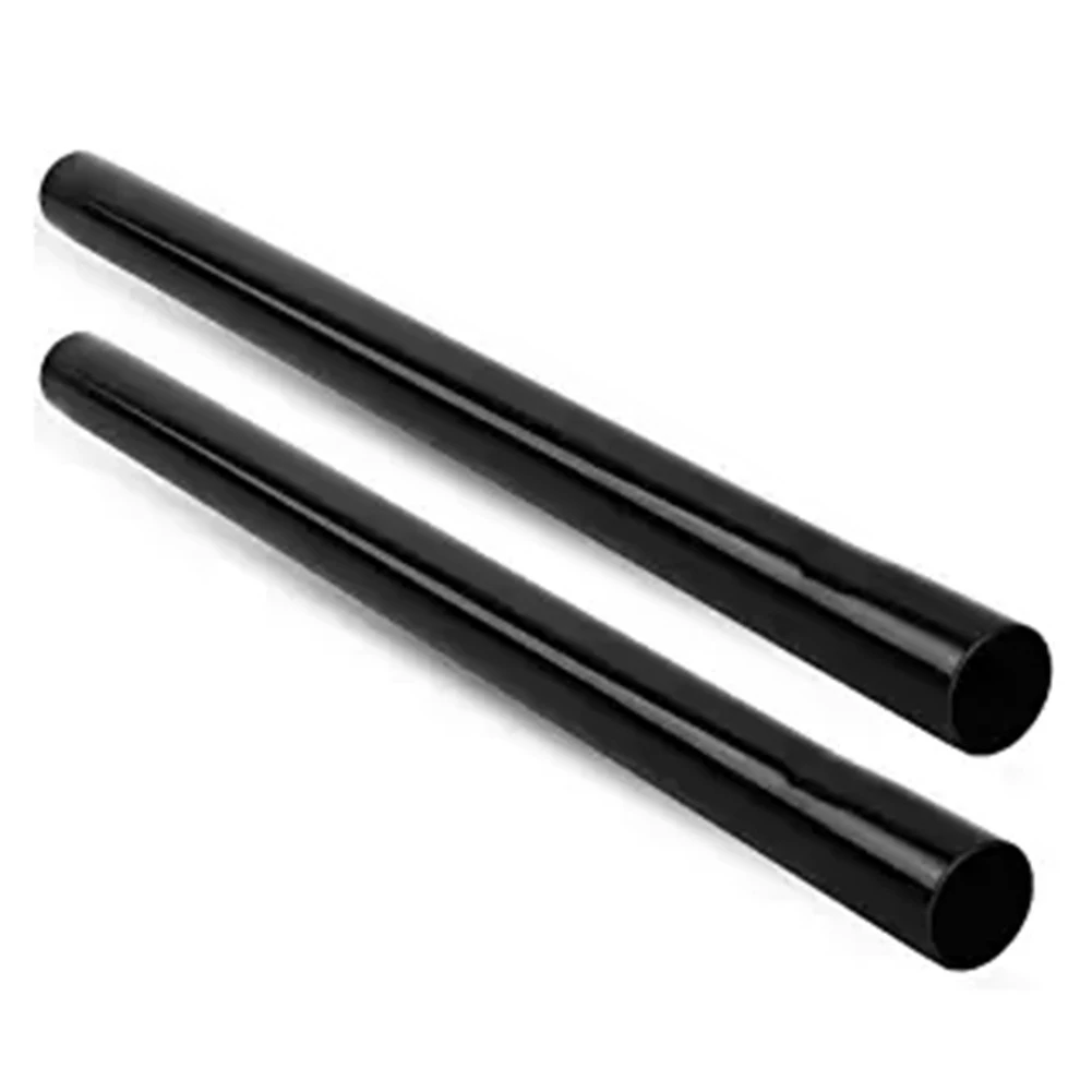 2pcs Vacuum Cleaner 35mm Diameter Extension Tube Suction Tube Plastic Black Wet Dry Vacuum Cleaner Extension Rod