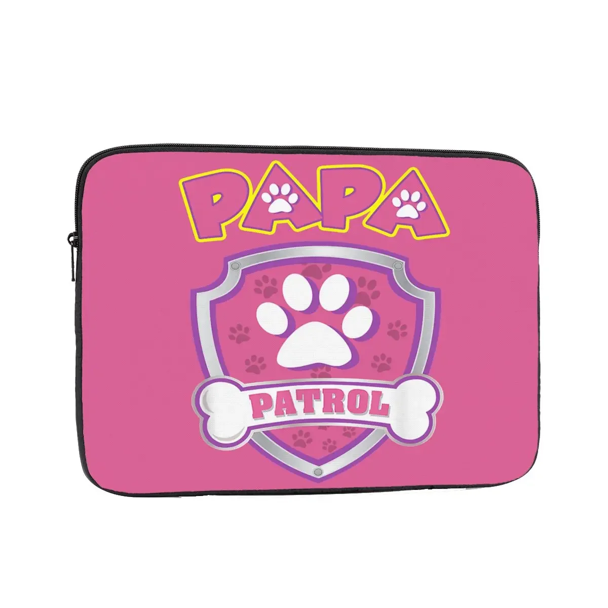 حقيبة Papa Patrol Laptop sleever MacBook Air Pro ، Dog Mom ، Dog mad ، للصدمات ، دفتر ملاحظات ، حقيبة كمبيوتر ، 15 "، 17"