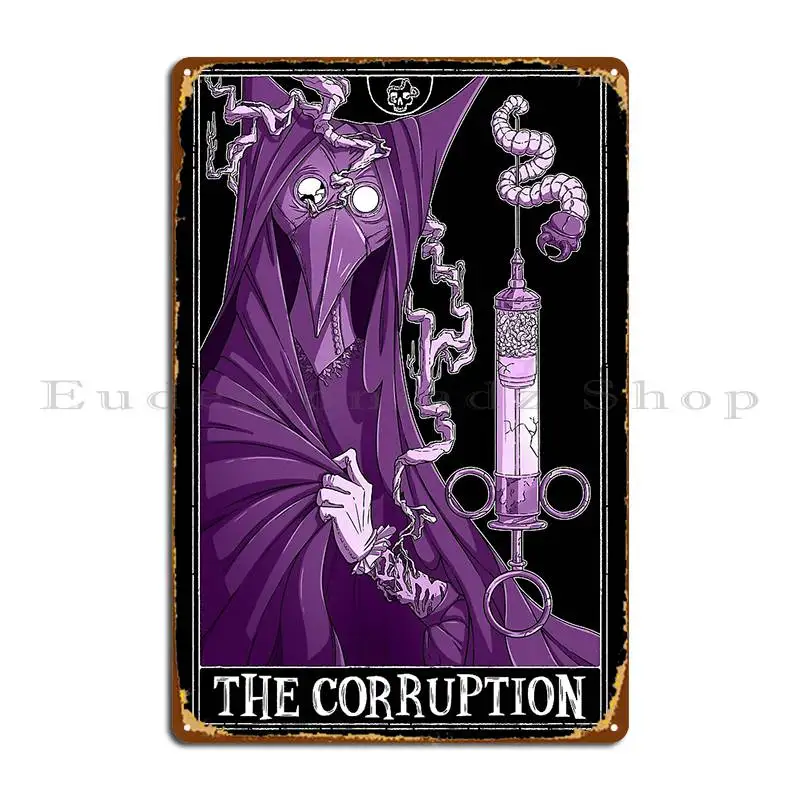 The Corruption Tarotesque Dark Metal Sign Iron Mural Wall Decor Cinema Custom Tin Sign Poster