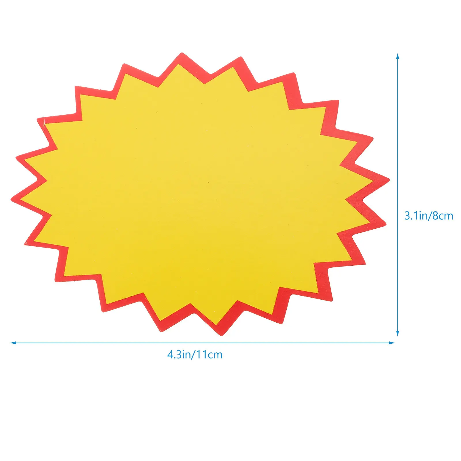 100Sheets Large Pop Price Labels Strong Paper Price Tags for Shop Supermarket Retail Advertising Displays Sale Promotional Tags