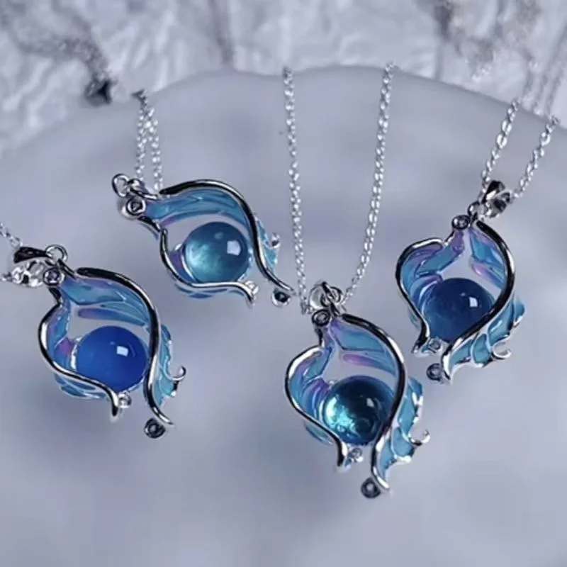 Genshin Impact Hydroculus Pretty Necklace Artistic Luxury Trendy Fashion Jewelry Hot Selling Props Popular Fan Merchandise