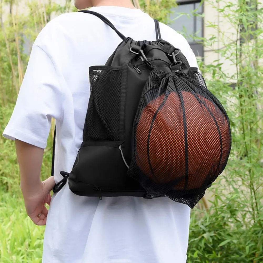 Mesh Outdoor Portable Sport Ball Bag Bags Backpack Waterproof Basketball Backpack Colorful Knapsack Basketball Backpack Mesh Bag