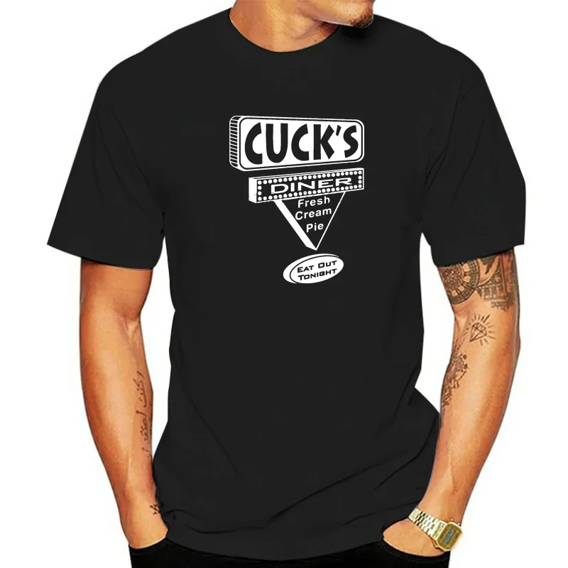 Cucks Diner Tee Cuckolding Femdom Cuckold Mens T-shirt