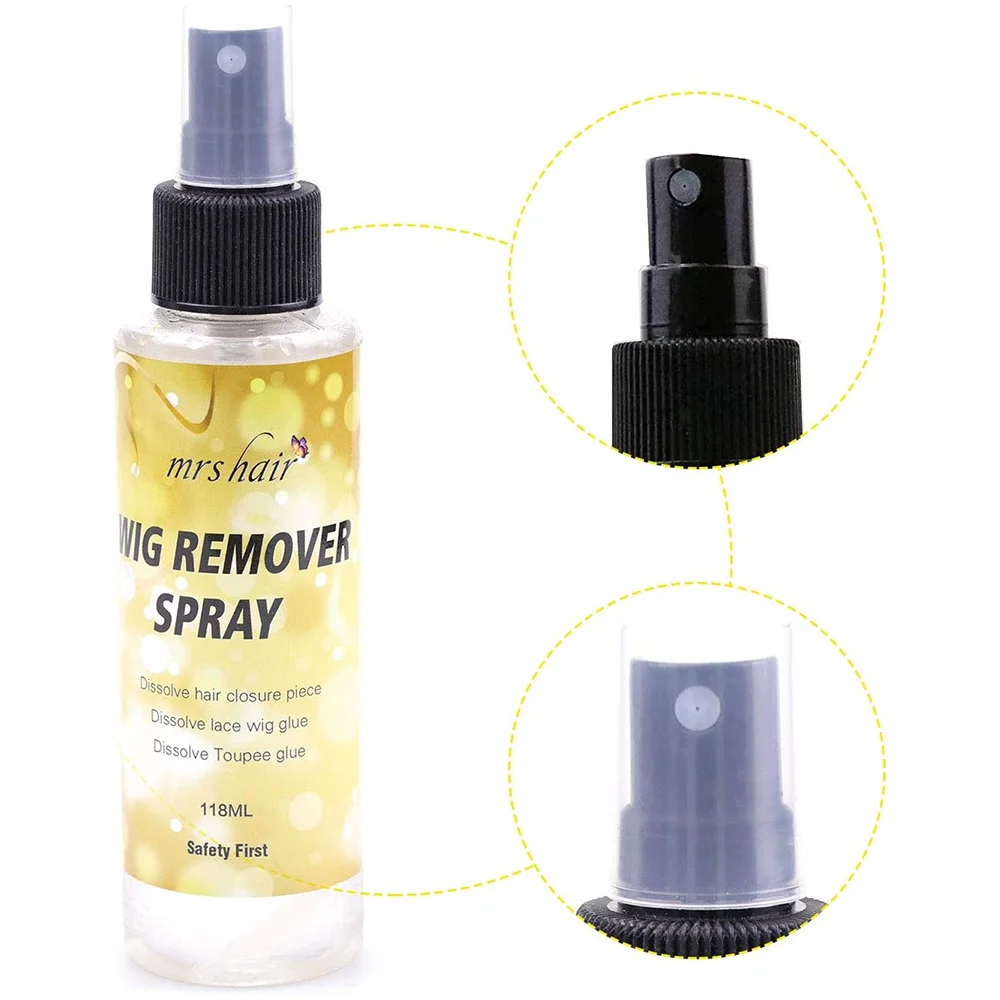 Hair Glue Remover lace wig glue remover for tape hair extension 118ml transparent wig Glue Remover for removing tape glue