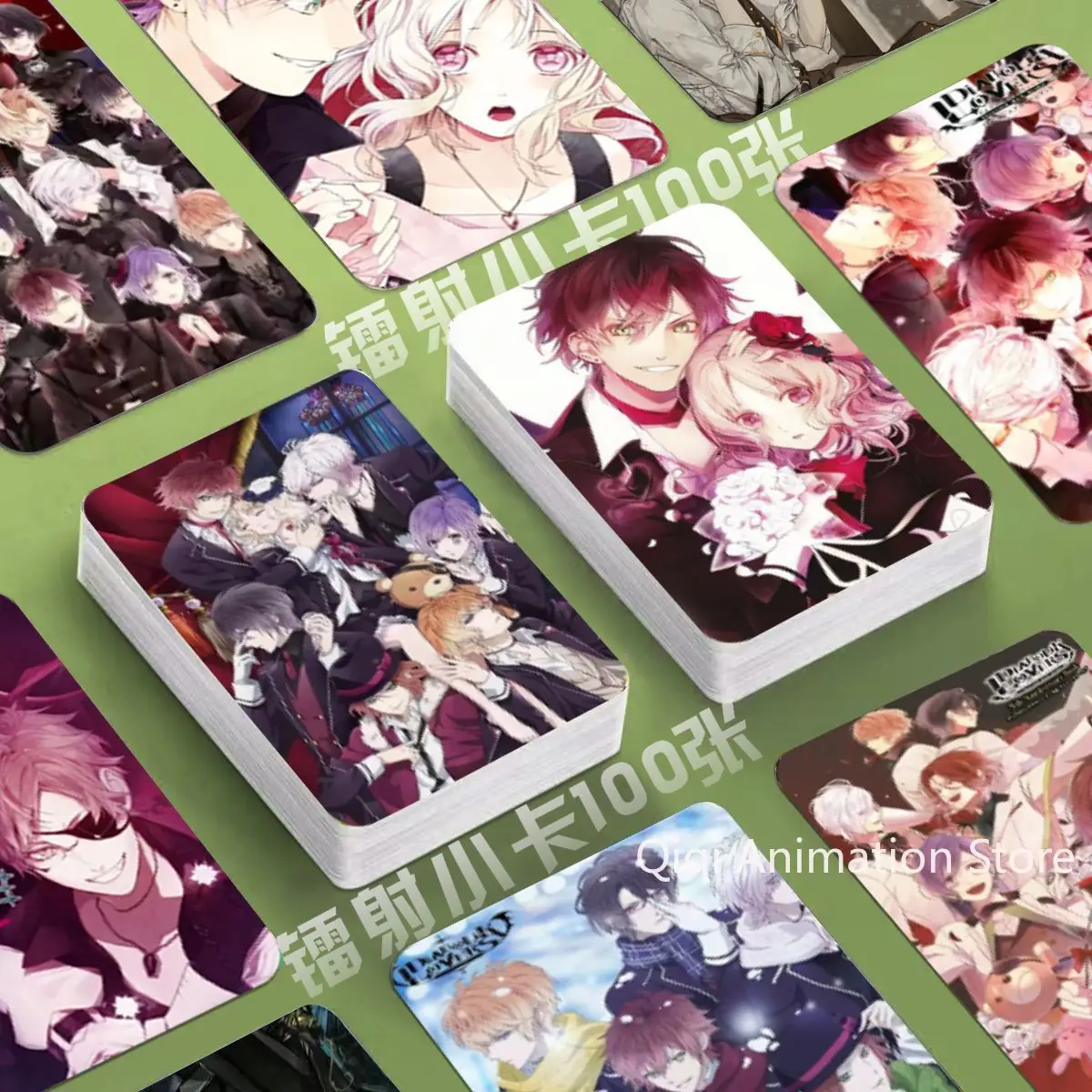 

100 шт./компл. ‌ DIABOLIK LOVERS Komori Yui Laser Lomo Card Альбом Комические персонажи Фотокарта Коллекционные карты для фанатов