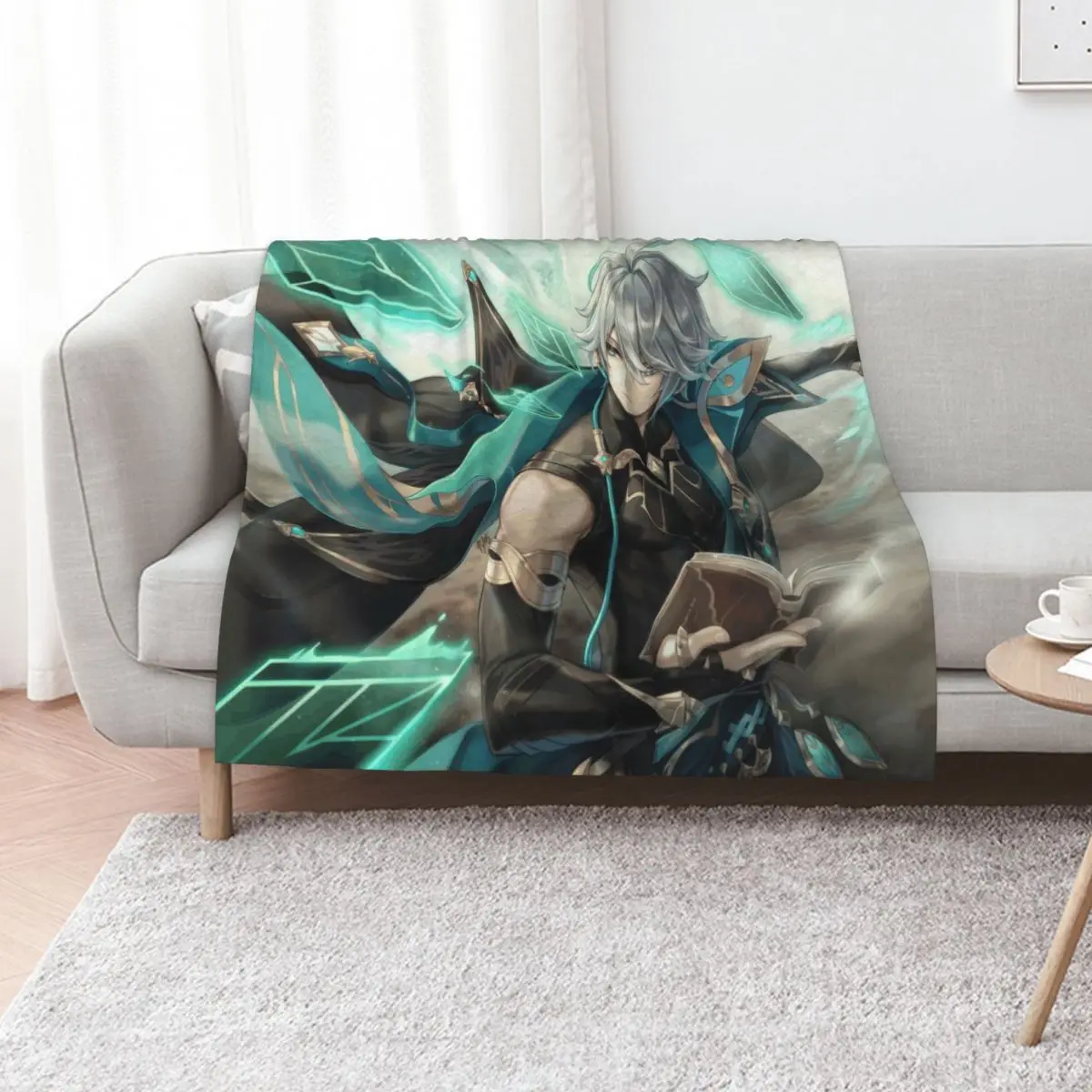 Alhaitham Throw Blanket Personalized Gift Cute Plaid Furrys Softest Decorative Sofa Comforter Blankets