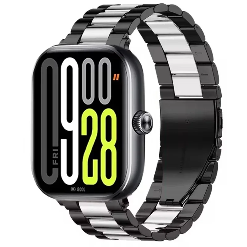 Edelstahlarmband für Xiaomi Mi Band 9 Pro/Mi Band 8 Pro, austauschbares Metallarmband für Redmi Watch 5/4 Armbandzubehör