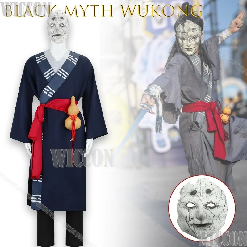 

Black Myth Wukong Mi Daoren Taoist Robe Ancient Cosplay Costume Anime High Quality Halloween daily Chinese Navidad Carnaval