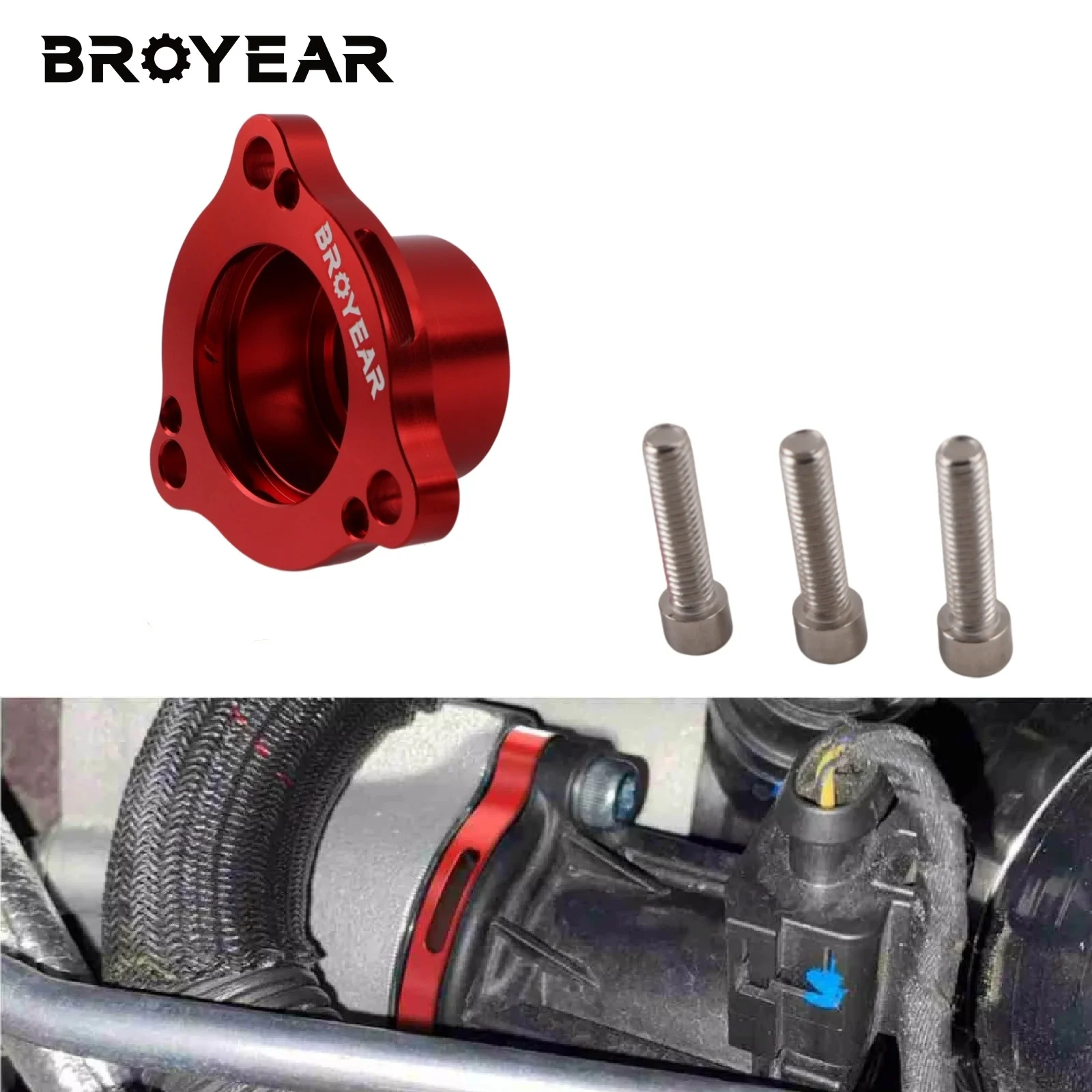 Broyear High Performance Atmospheric Diverter Valve Spacer For Audi A3 8V A4 B9 Q5 TT For VW For Golf MK7/7.5 GTI/R
