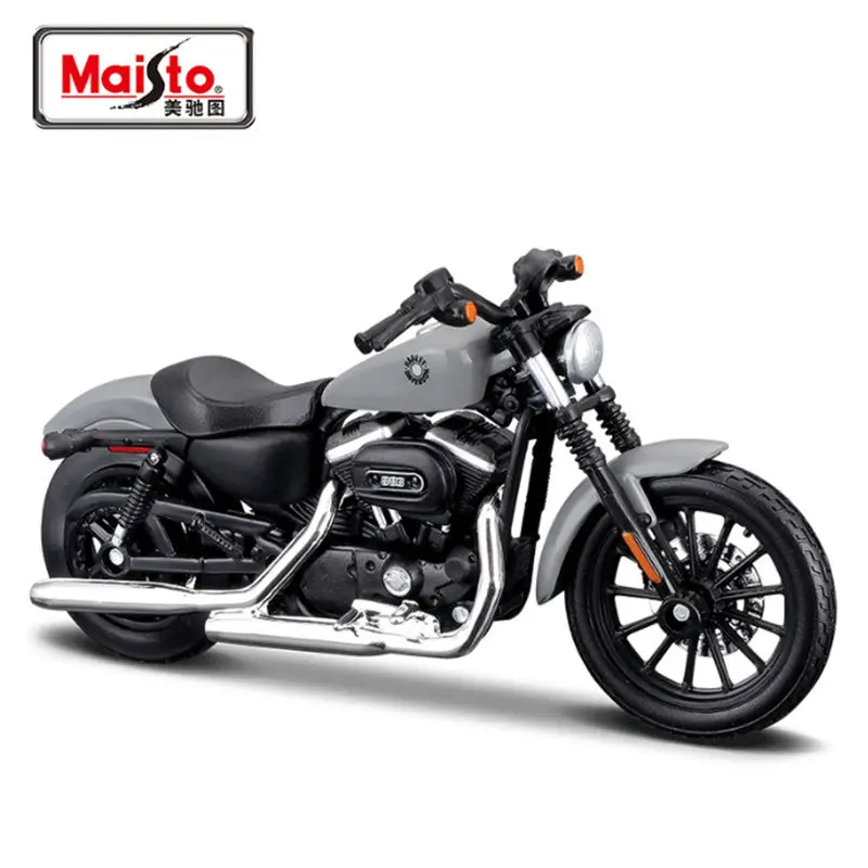 Maisto 1:18 Harley Davidson Sportster Iron 883 Alloy Motorcycle Model Diecast Metal Street Racing Motorcycle Model Kids Toy Gift