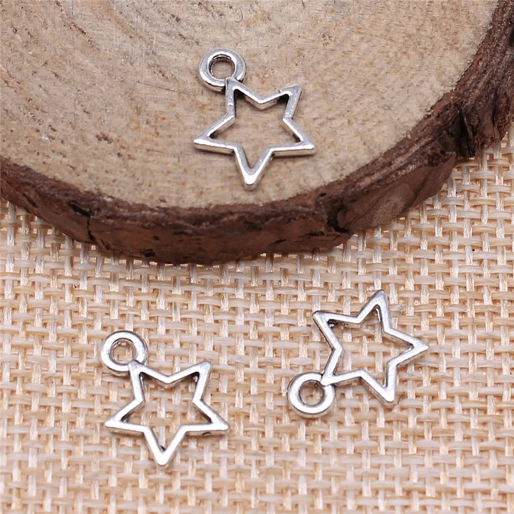 

500pcs 14x11mm Star Hollow Charms Wholesale DIY Jewelry Hollow Star Charms Wholesale Hollow Star Charms Wholesale