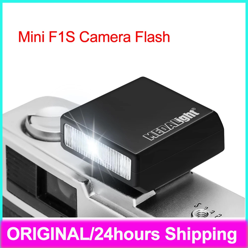 Medalight Mini F1S Camera Flash Small Portable External Set-top Flash For Fuji/Sony/Nikon/Canon Cameras Universal Hot Shoe