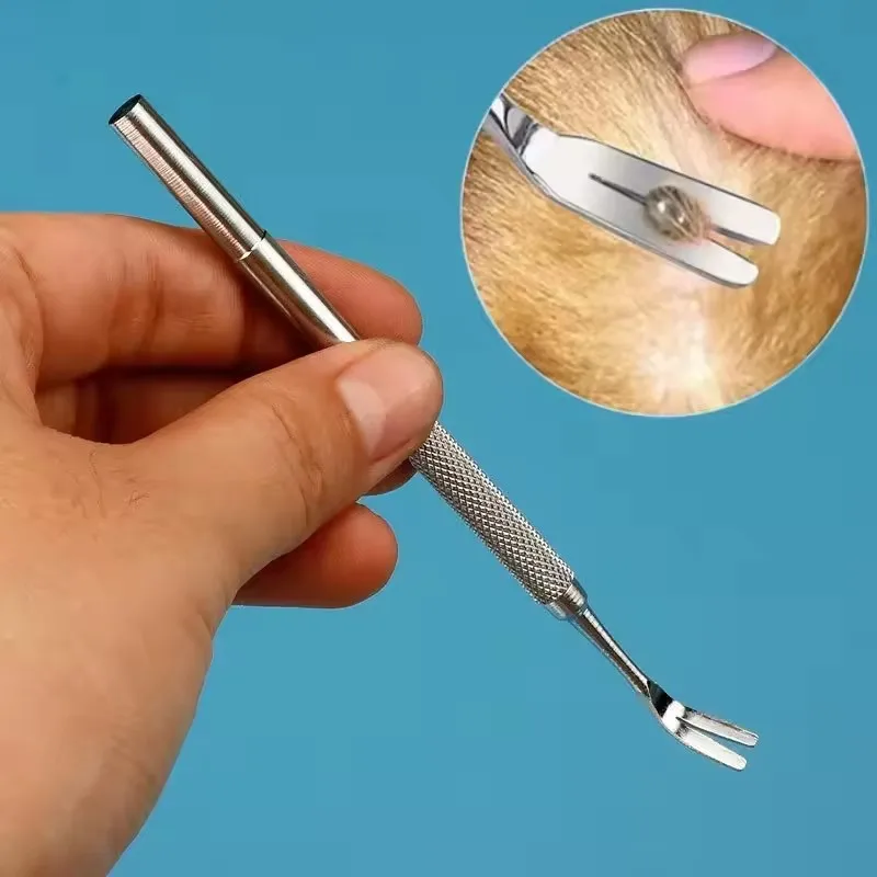 New 1Set Tick Removal Tool Professional Tick Removal Tweezers Used for Removing Human and Pet Lice Clamps Flea and Tick Removal