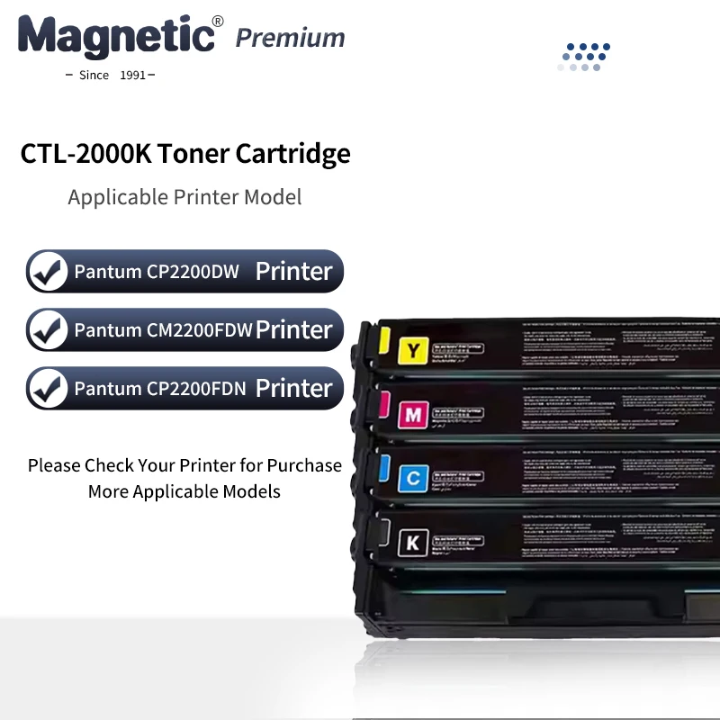 

Replacement CTL-2000K CMY Compatible Toner Cartridge For Pantum CP2200DW CM2200FDW CP2200DN CM2200FDN Color MFP Laser Printer