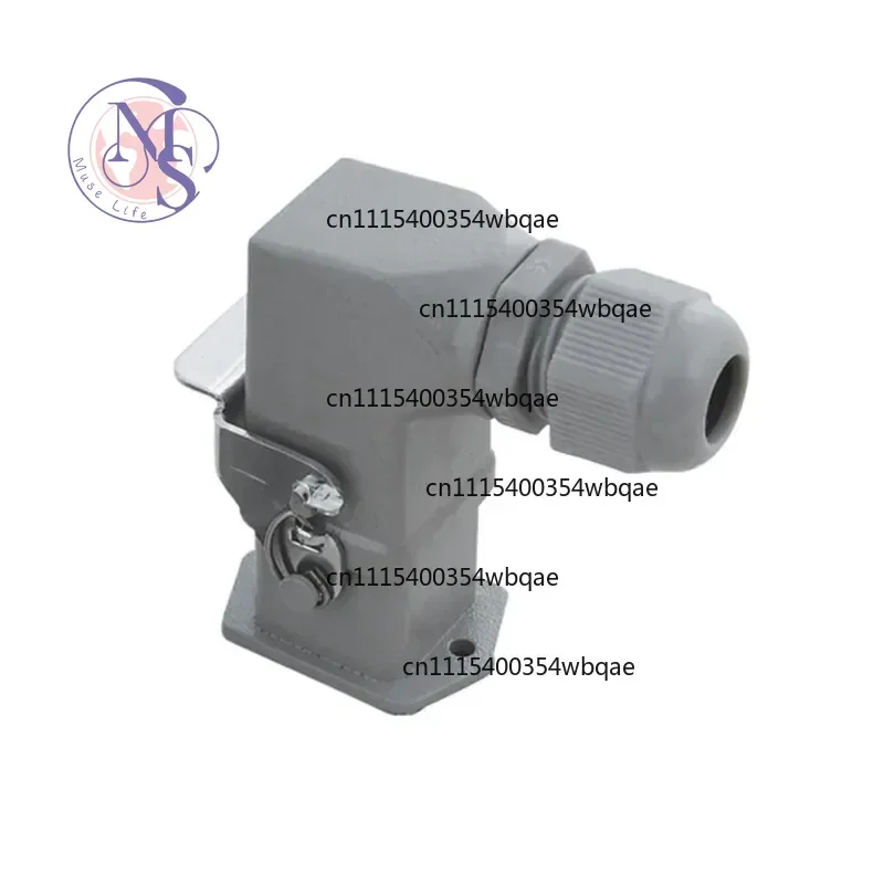 ZOCI-Heavy Duty Rectangular Connector DHC-HA-003 HQ-005, 3/4/5/7Pin 10A 16A Industrial Metal Plug