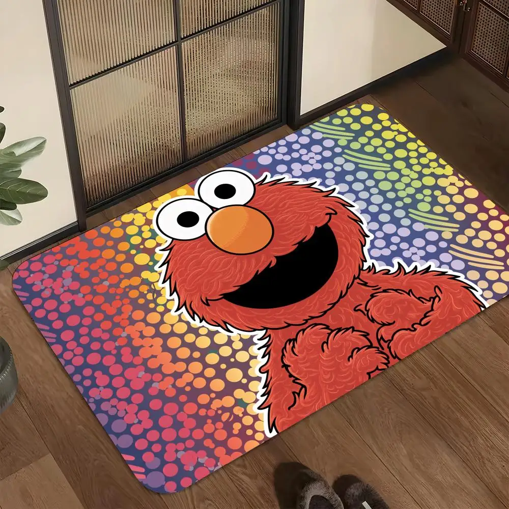 Cartoon S-Sesame Street Floor Mat Welcome Mat Entrance Doormat Balcony Bathroom Floor Mats Non-slip Rug Bedroom Carpet