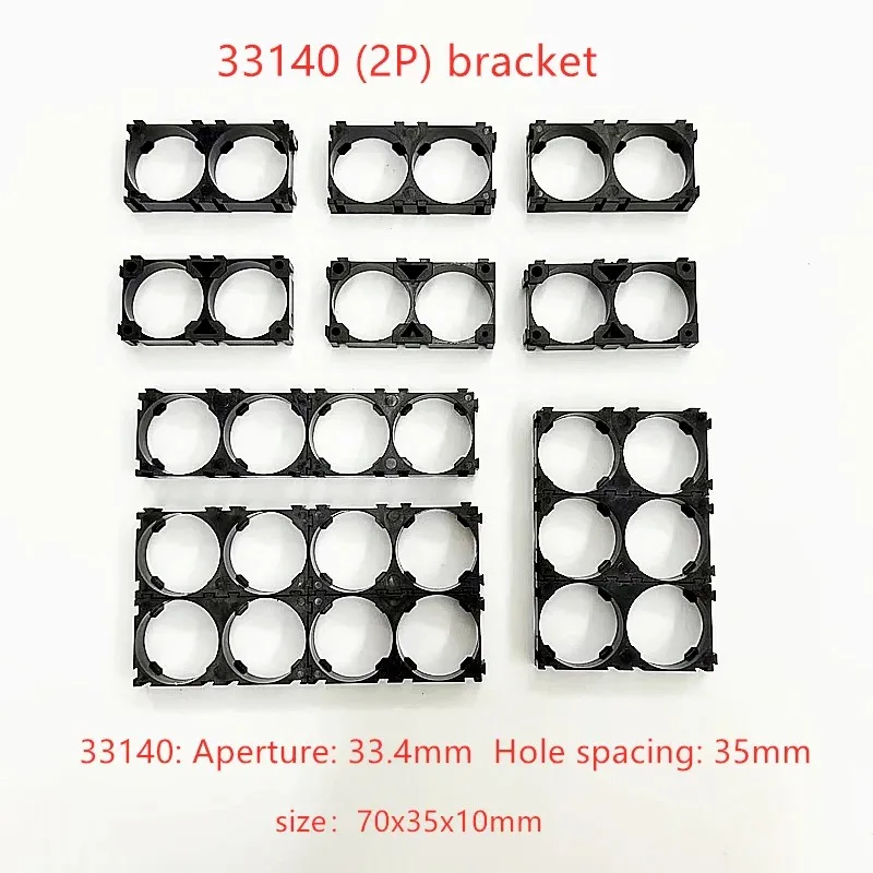 50PCS 33135 33140 Battery Holder With Card Slot Splicing Fixed Combination Connection Base DIY Assembly Battery Pack