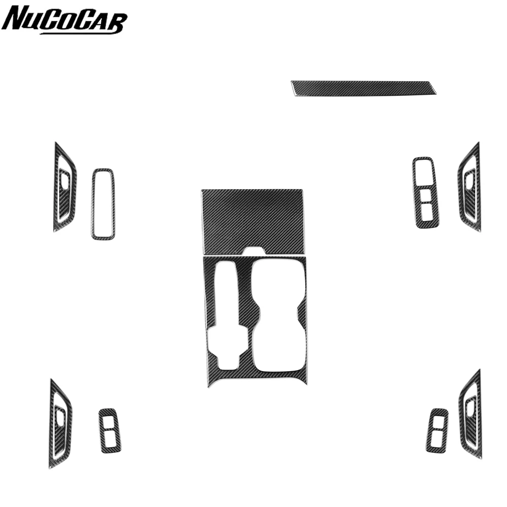 For Lexus RX 300 350h 500h 2023-2026 Carbon Fiber Central Gear Shift Storage Door Panel Car Accessories Decorative Stickers