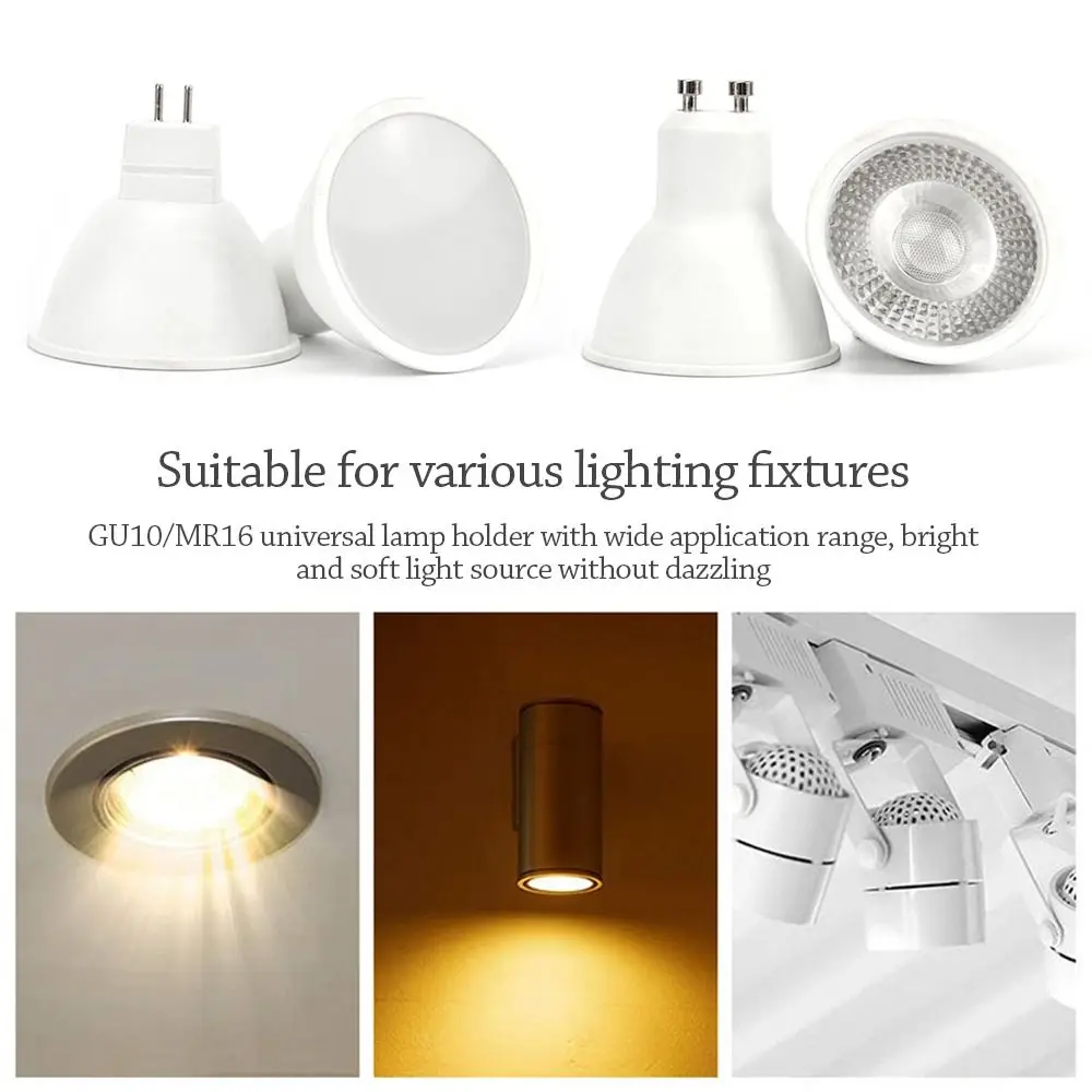 NEW COB Lens Super Bright Spot Light Built-In Light GU10 LED Bulbs Track Lamp