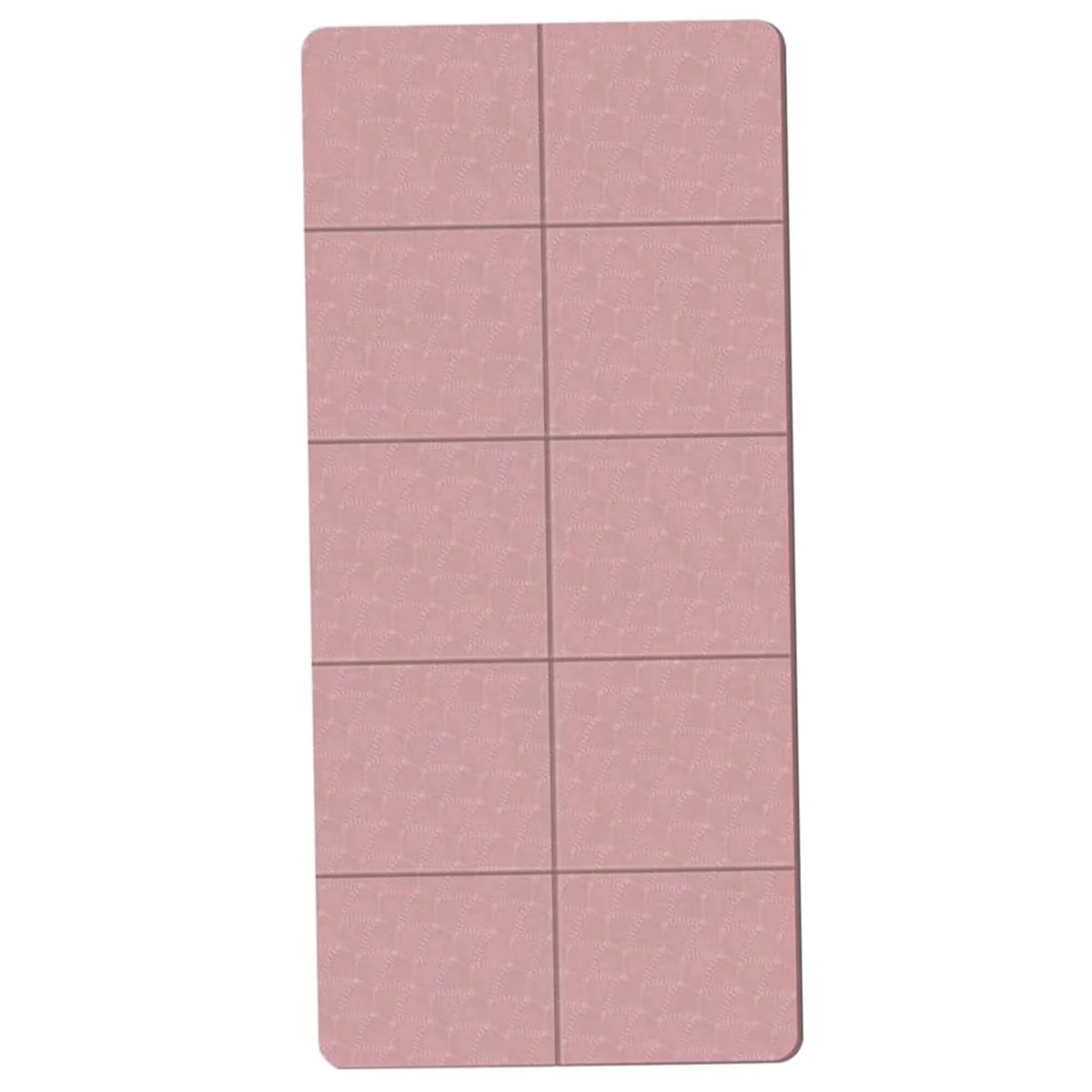 Foldable Yoga Mat Folding Travel Fitness Exercise Mat Double Sided Non-Slip for Yoga Pilates & Floor Workouts Pink