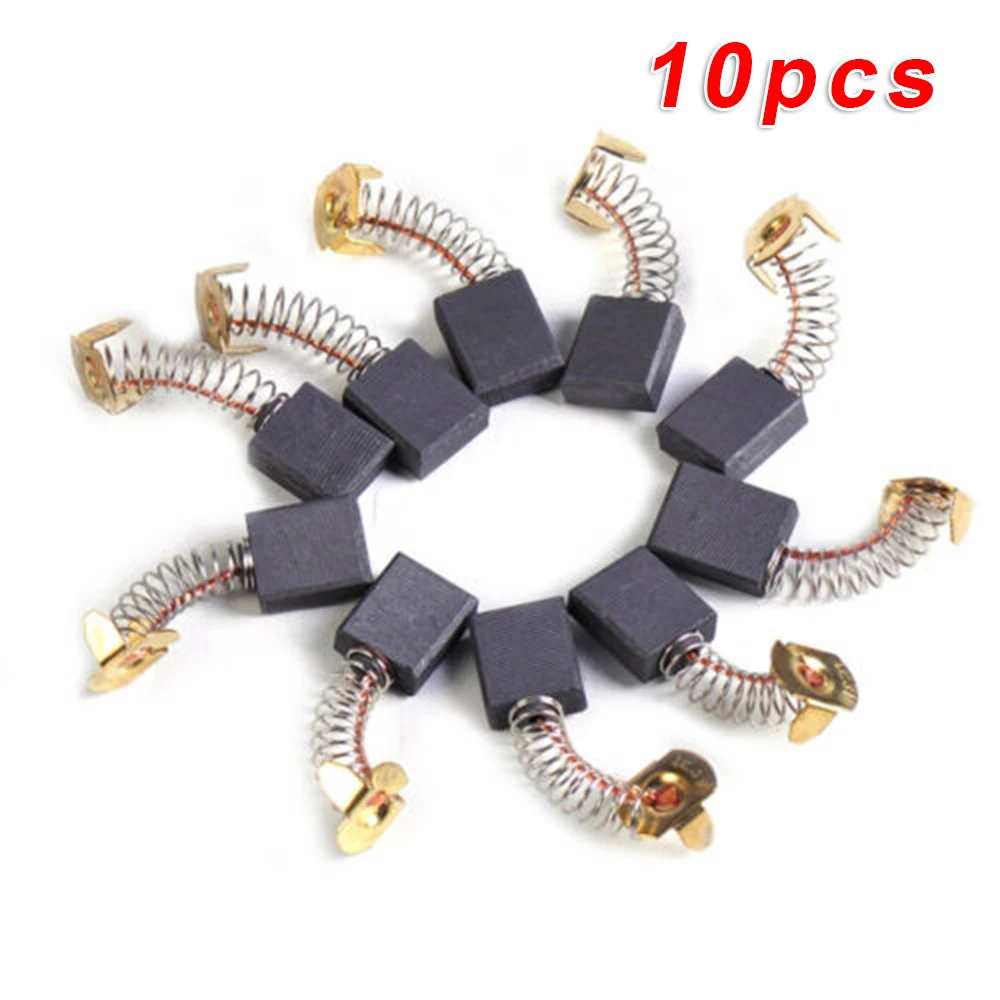 Motor Carbon Brushes 10pcs Power Tool Replacement Parts Eliminates Motor Intermittence Suitable for Angle Grinder