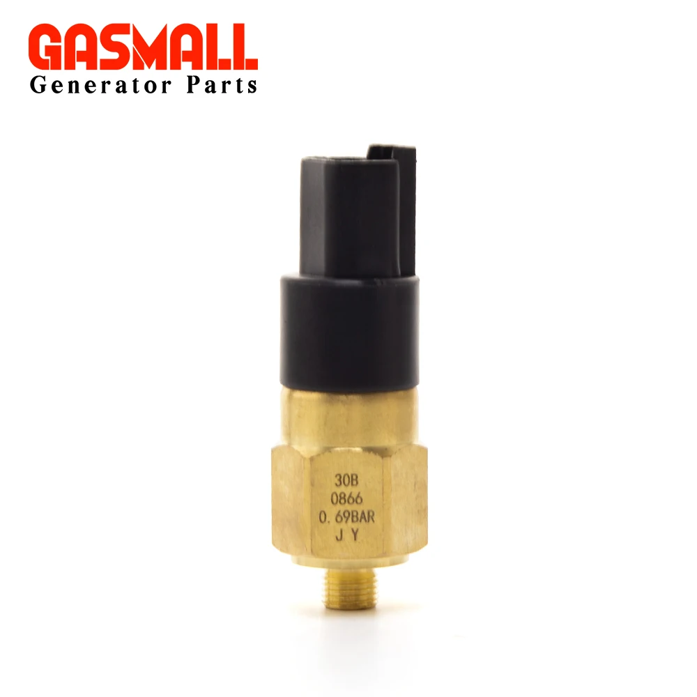 30B0866 Oil Pressure Sensor 0 To 10 Bars 1/8 Npt Generator Part 10Mm Crew Plug Alarm Pressure Sensor Oil Pressure Sensing Shaluo