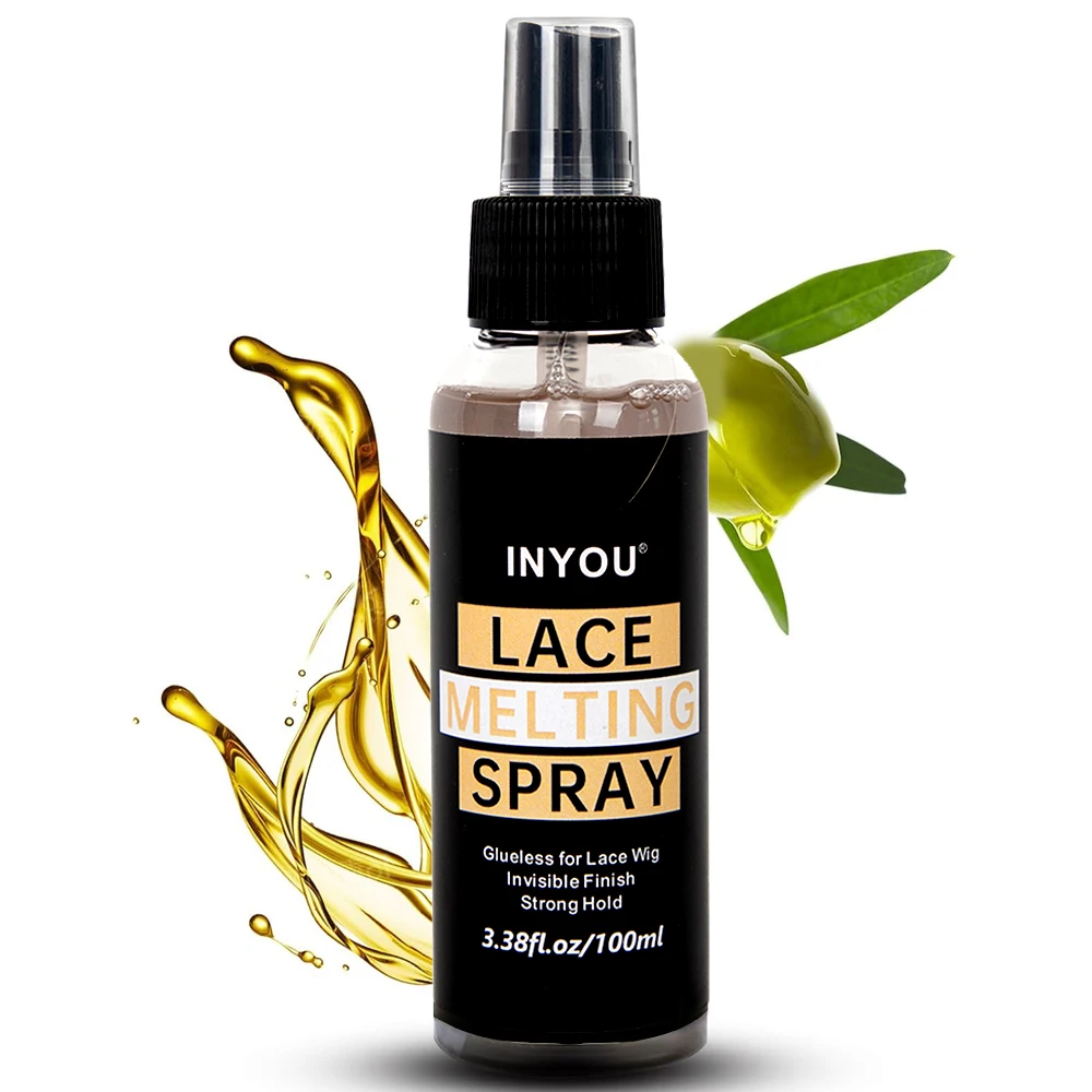 

2025 New Lace Melting Spray and Holding Spray(100ml), Long Lasting Formula,Extreme Hold & Glueless