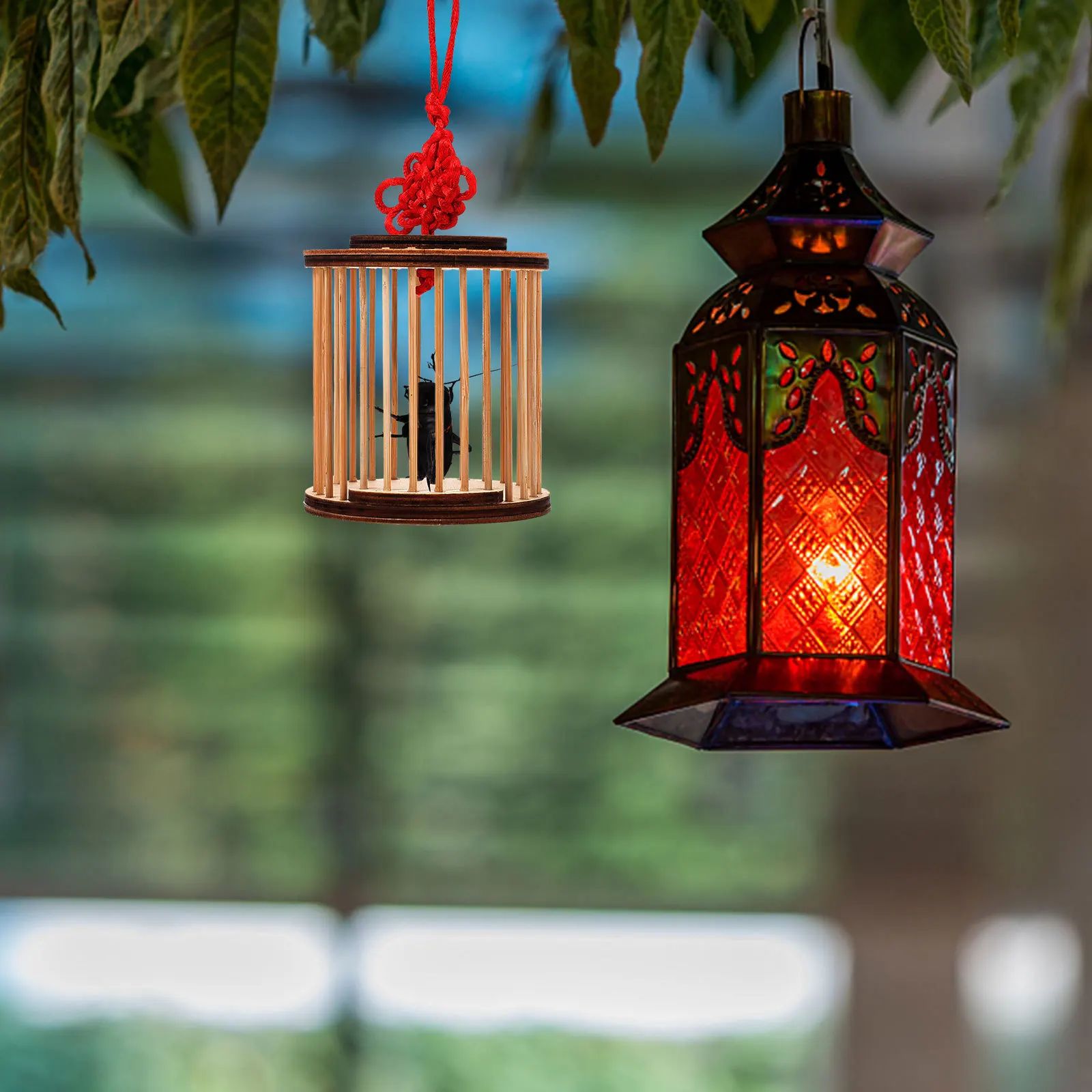 

Bamboo Cricket Hand-Made Grasshoppers Carrying Cage Portable Storage Box For Home Outdoor Insect Habitat Small Insects