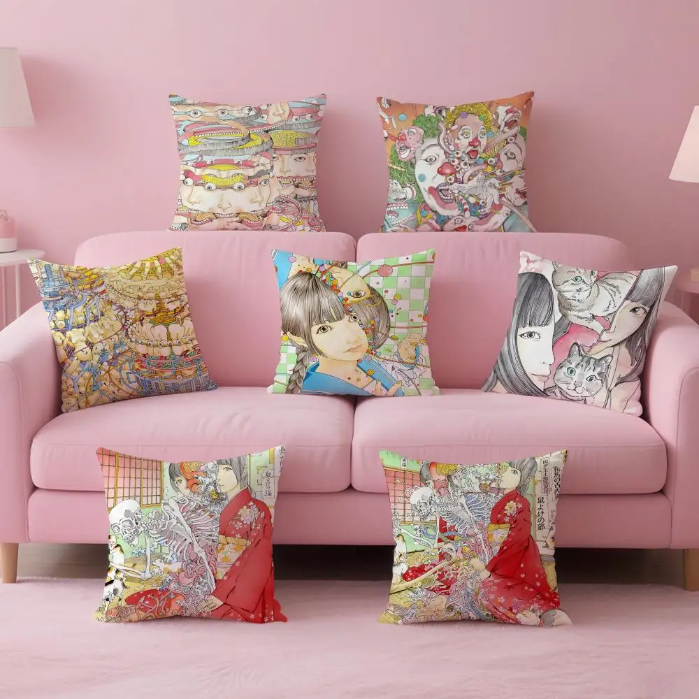 

Японская модная декоративная наволочка S-Shintaro Kago из мягкой приятной ткани со скрытой молнией