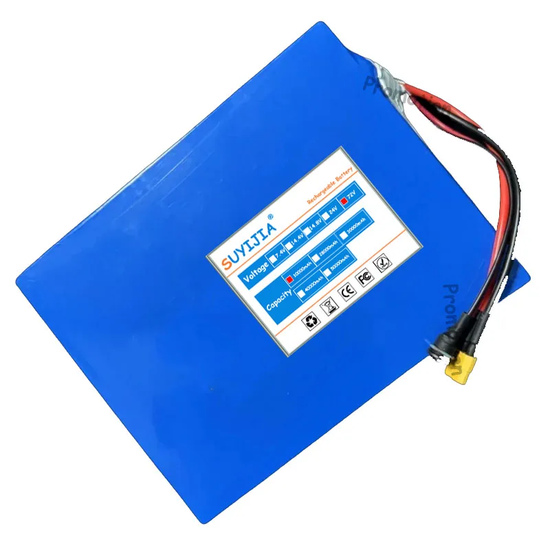 New Lithium Battery 72V 10AH 21700 Battery 20S2P 2000W High Power High Power Scooter E-Motorcycle