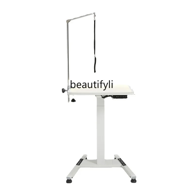 

Pet Electric Lifting Luminous Table round Table Small Square Table Dogs and Cats Beauty Table Cosmetic Table