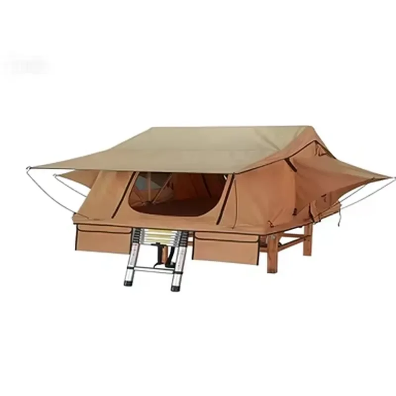 Soft Shell Roof Top Tent for 3 Persons Outdoor Self-Driving Fully Quick Opening Off-Road SUV Lightweight Foldable Oxford