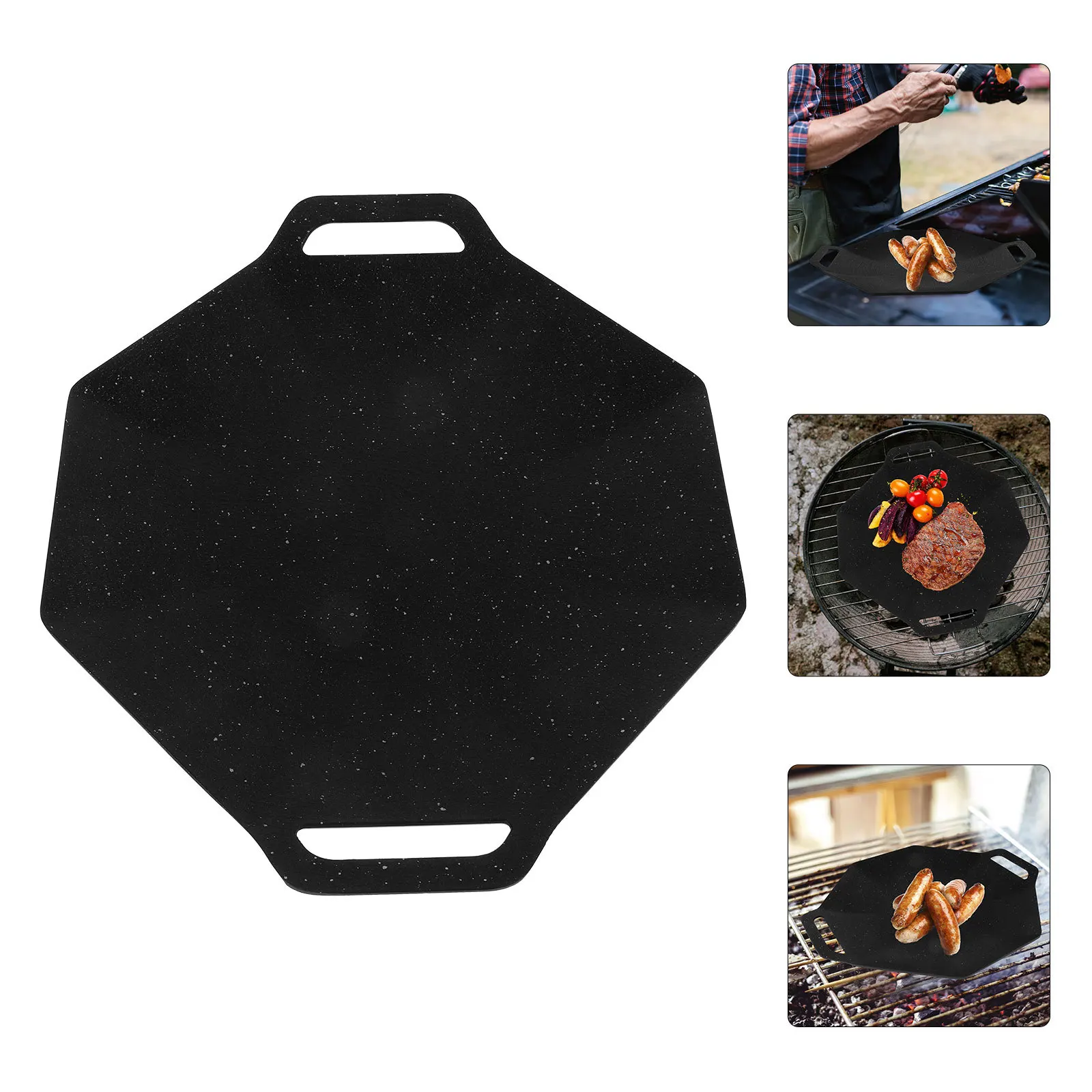 

Nonstick Outdoor Grill Pan Stainless Steel Professional Multiuse Barbecue Cooking Plate Camping Bbq Tray Camping Bbq Plate