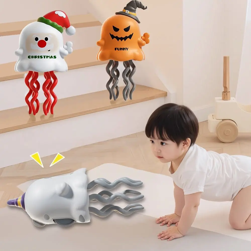 Smart Tentacle Explorer Dancing Octopus Toy Pumpkin Ghost Elk Dancing Santa Claus Toys Clockwork Crawling Dancing