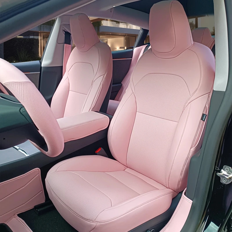

Hot Selling New Skin Feeling Nappa Leather Full Cover Seat Cushion Suitable for Tesla Model3/Y