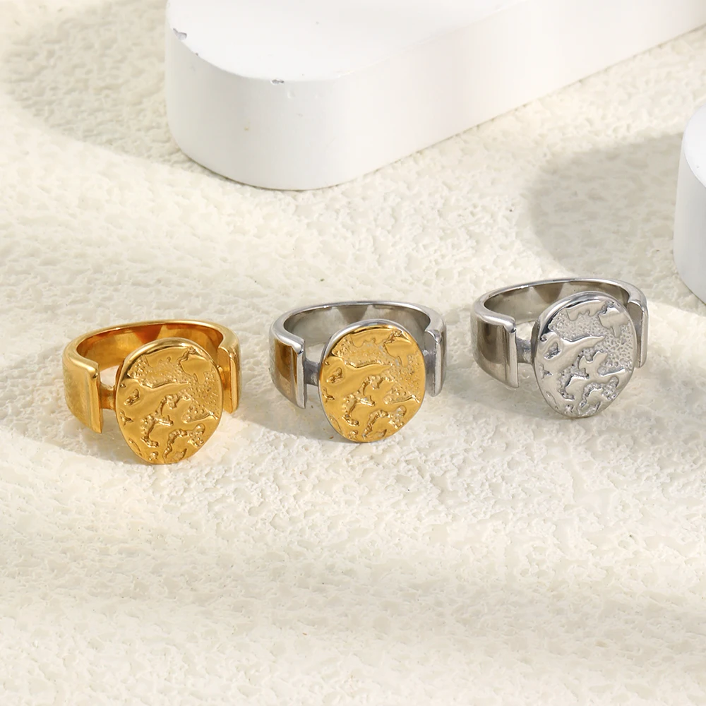 E.B.belle Gemischte Farbe Edelstahl Nebula Geprägt Runder Kuchenring Vergoldet Schmuck Accessoires Damen Weihnachtsgeschenk – Detail 6