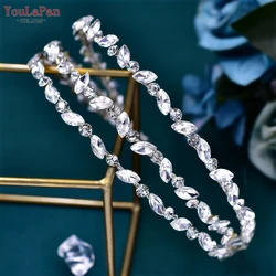 Youlapan Braut Hochzeit Stirnband Brautjungfer handgemachte Kopf bedeckung Frauen Haar tragen Bankett Schmuck Tanz party Haarschmuck hp579