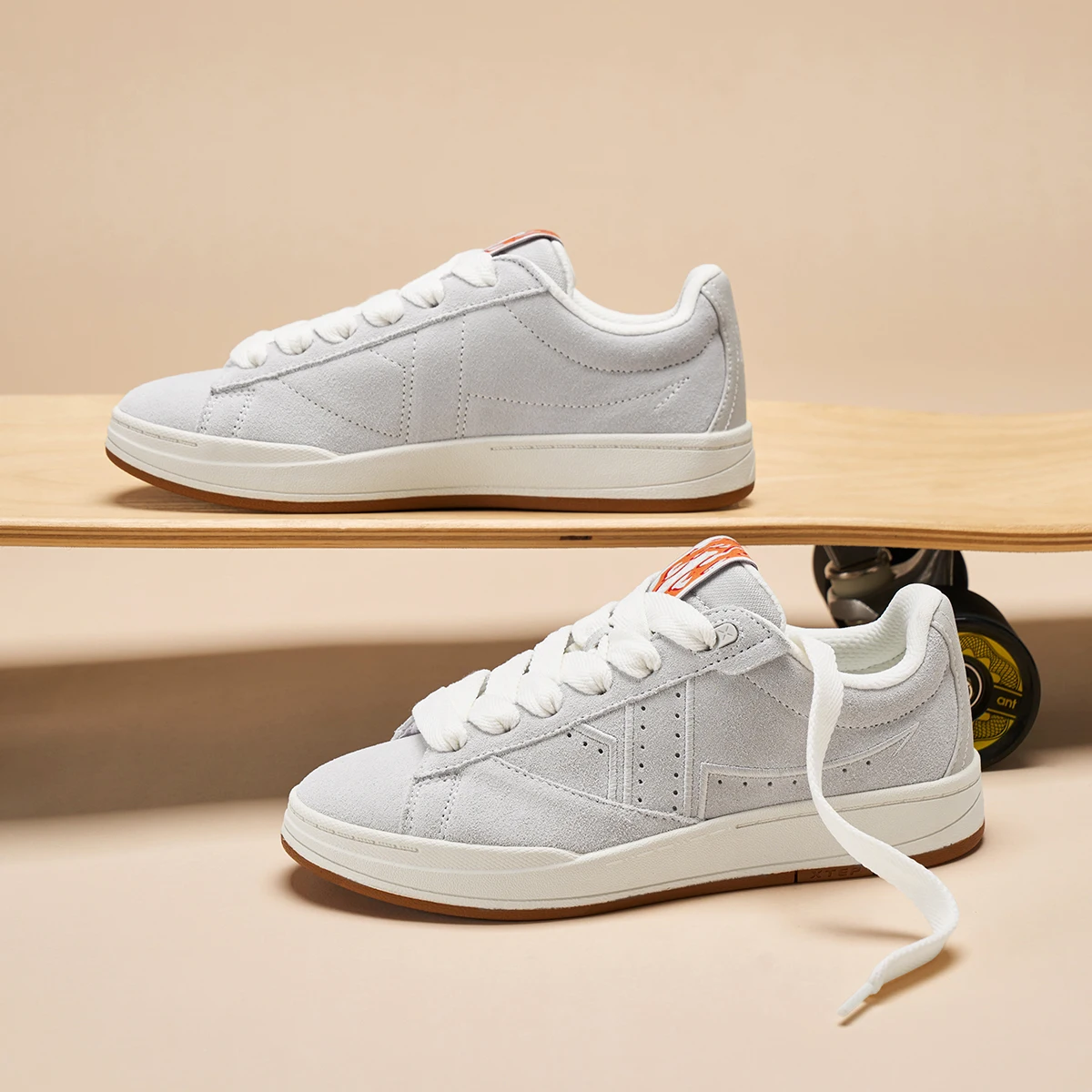 Xtep Jiaoban Skateboarding Shoes For Women 2024 Autumm Comfortable Sports Shoes Jogging Fashion Comfort Sneakers 876318310024