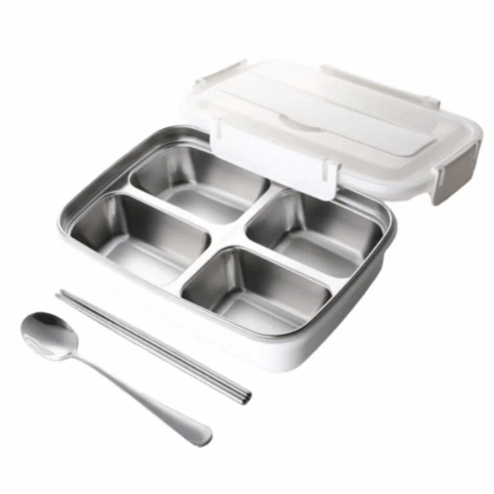 

Sealed Insulation Lunch Box Stainless Steel 3/4 Grids Divides Food Container Large Capacity Reusable Food Storage Crisper