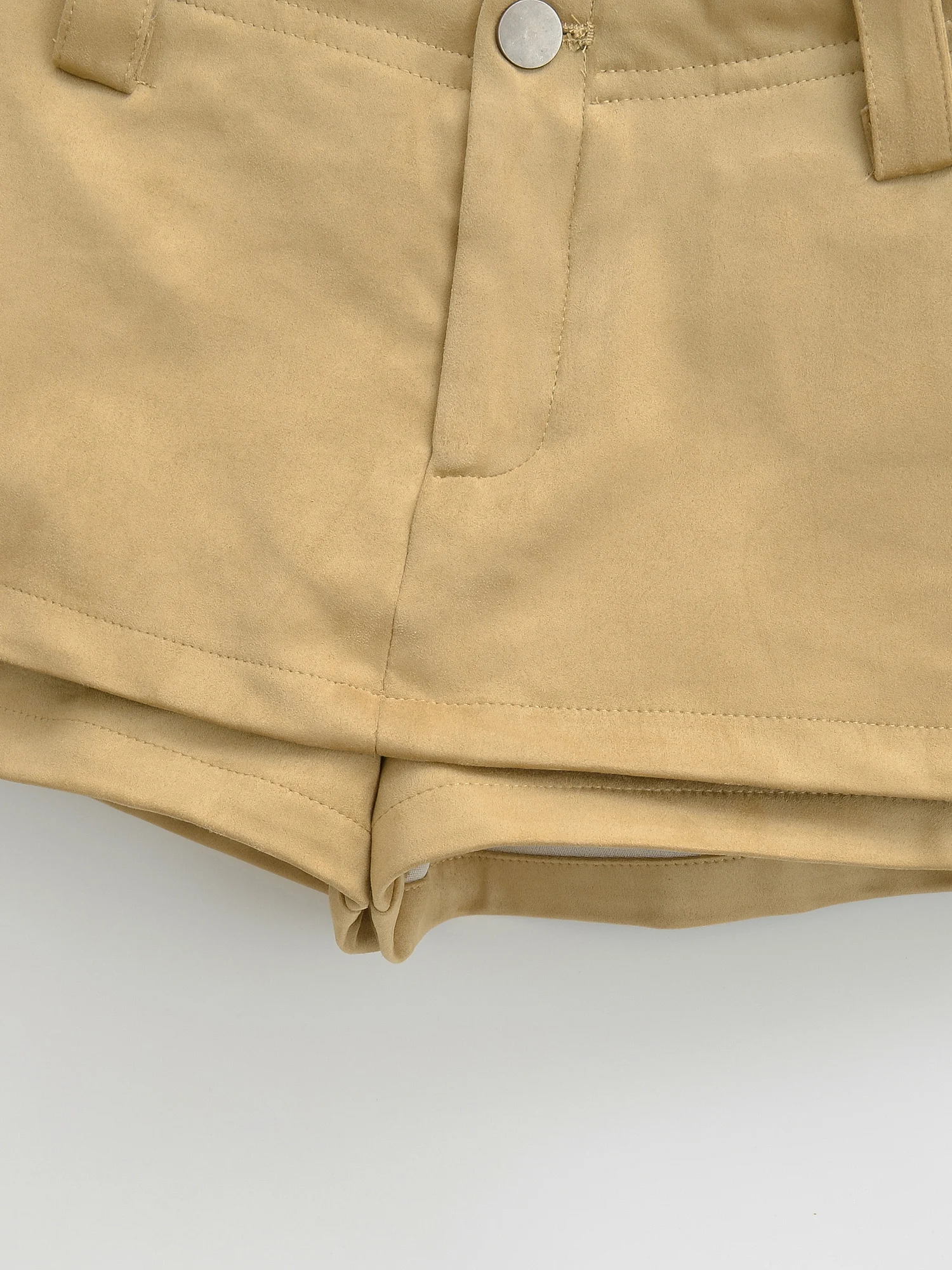 

Retro High Waist A-Line Skirt Women's Coffee Color Slimming ort Skirt Trendy Girls Skirt Pants Polyester Fabric