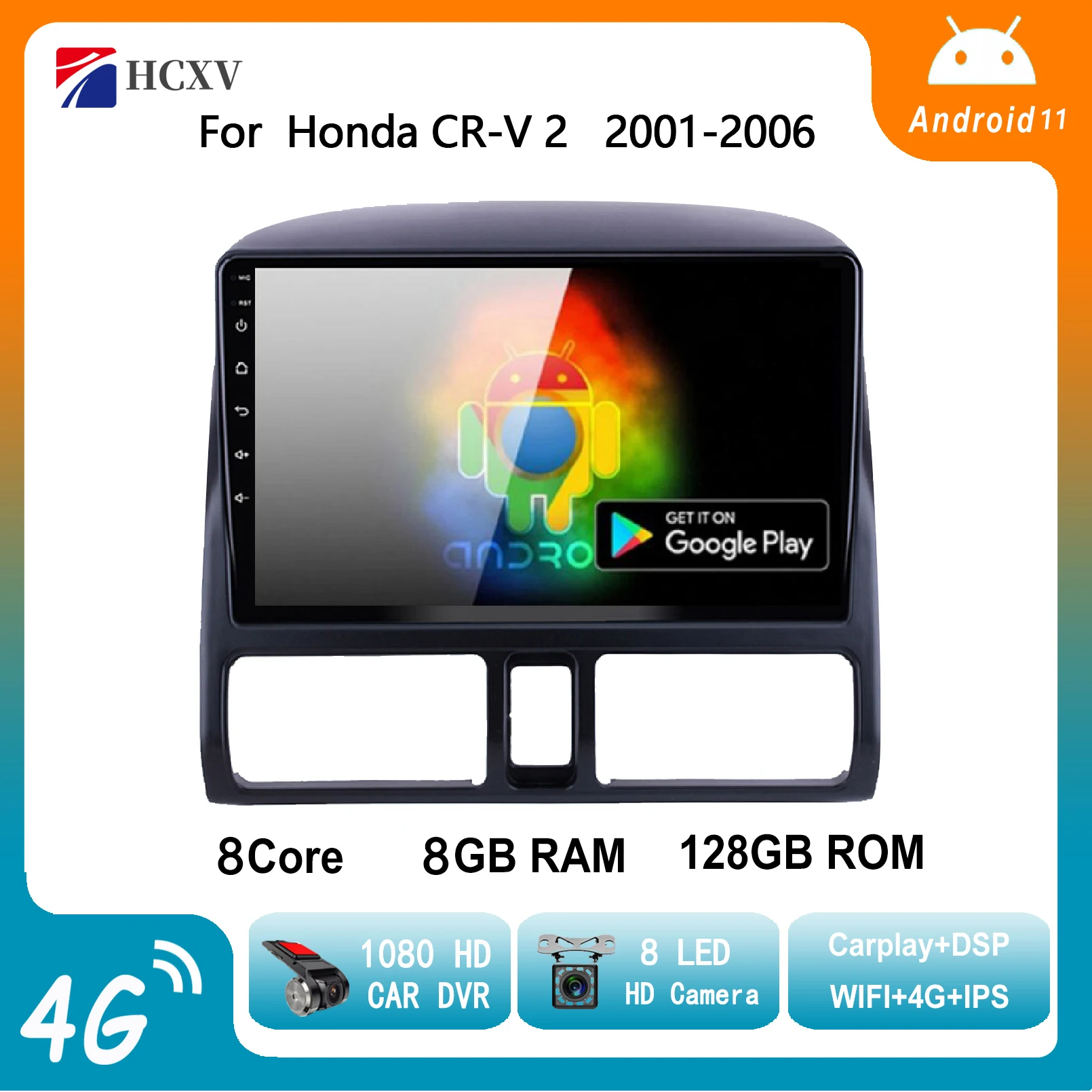 

2 din Android 12.1 Auto Radio for Honda CR-V 2 CRV 2001-2006 Car Radio Car Multimedia player GPS Track Carplay 2din no dvd