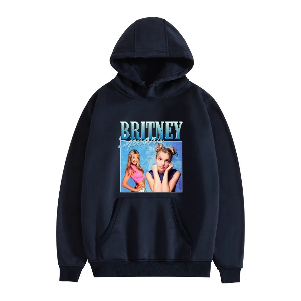 Singer Britney Spears Print Hoodies Men Women Casual Oversized Hoodie Streetwear Hooded Sweatshirts Y2k Pullover Unisex Clothing images - 6