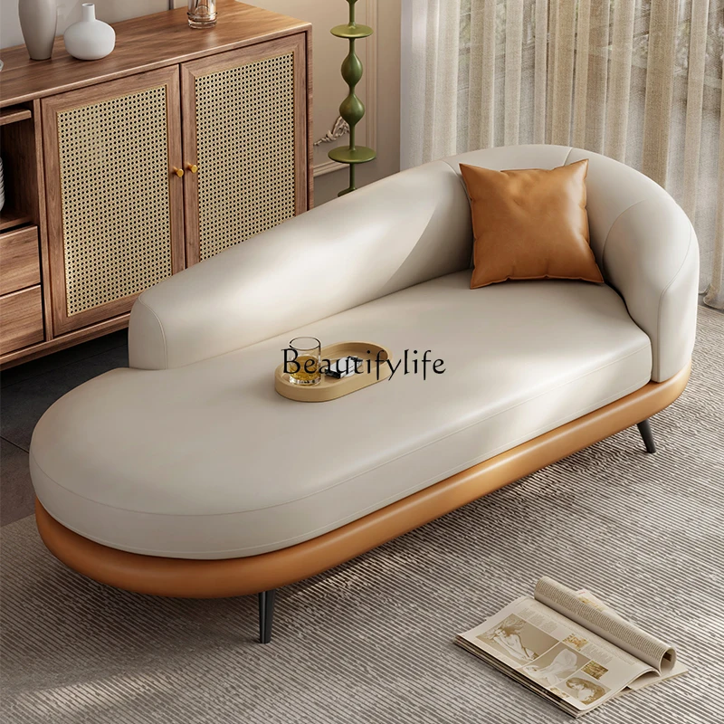 

Italian light luxury living room chaise longue Nordic modern balcony master bedroom chaise longue beauty couch