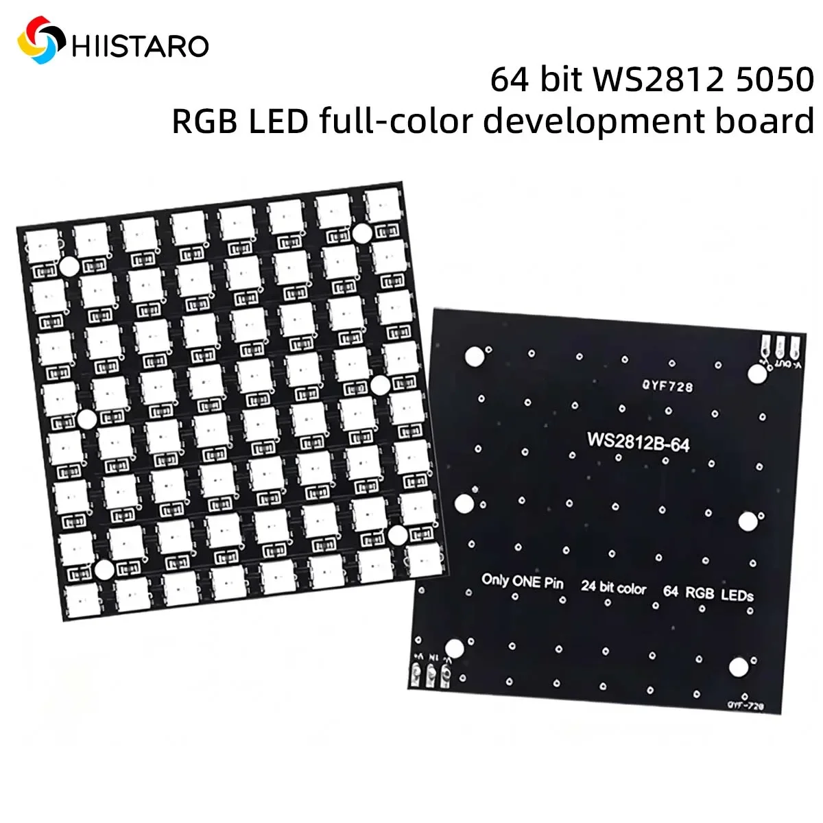 8x8 WS2812 LED Matrix Panel 64 RGB Pixels 5050 SMD Individually Addressable Programmable DC5V for Arduino ESP32 DIY